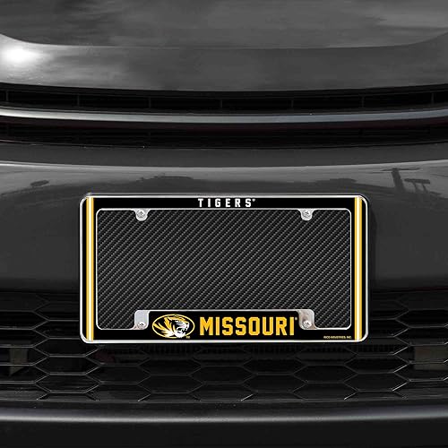 Miniatura 265 de Rico Industries NCAA Classic 12" x 6" Chrome All Over Automotive License Plate Frame for Car/Truck/SUV