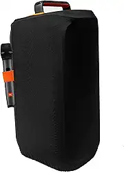 Capa protetora contra poeira para caixa de som JBL Partybox 110/Stage 120 portátil, capa de alto-falante elástica com faixa de suporte de microfone