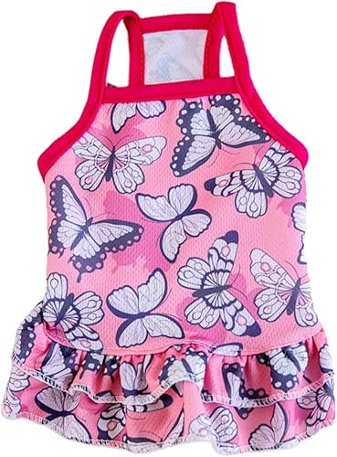 Miniatura 3 de Chaleco para mascotas con patrón de piña y plátano, cómodos vestidos de verano para mascotas, disfraz de princesa para perro pequeño, disfraz de