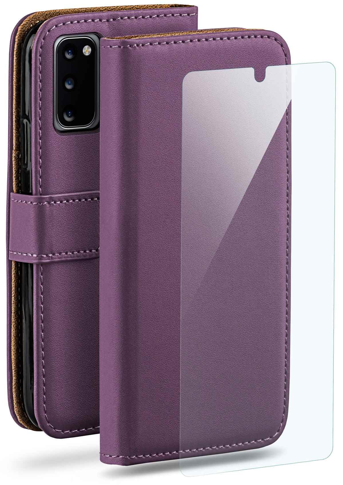 Kit de protection Samsung Galaxy S20 violet moex étui et film - 8
