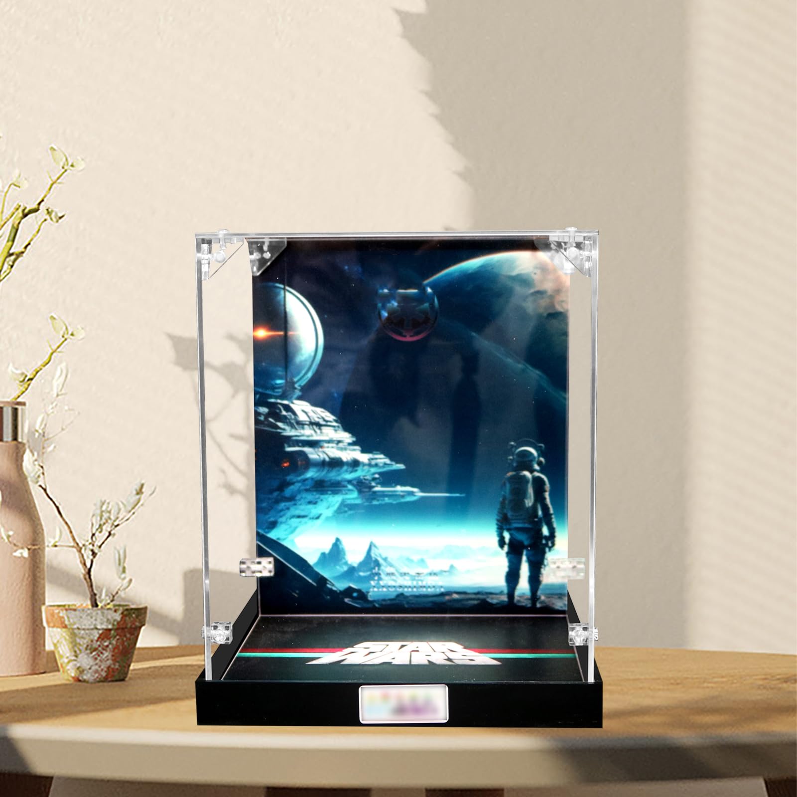 Acrylic Display Case for Lego 75349 Captain Rex Helmet or 75350 Clone Commander Cody Helmet or 75351 Princess Leia Helmet (NOT Included The Model)