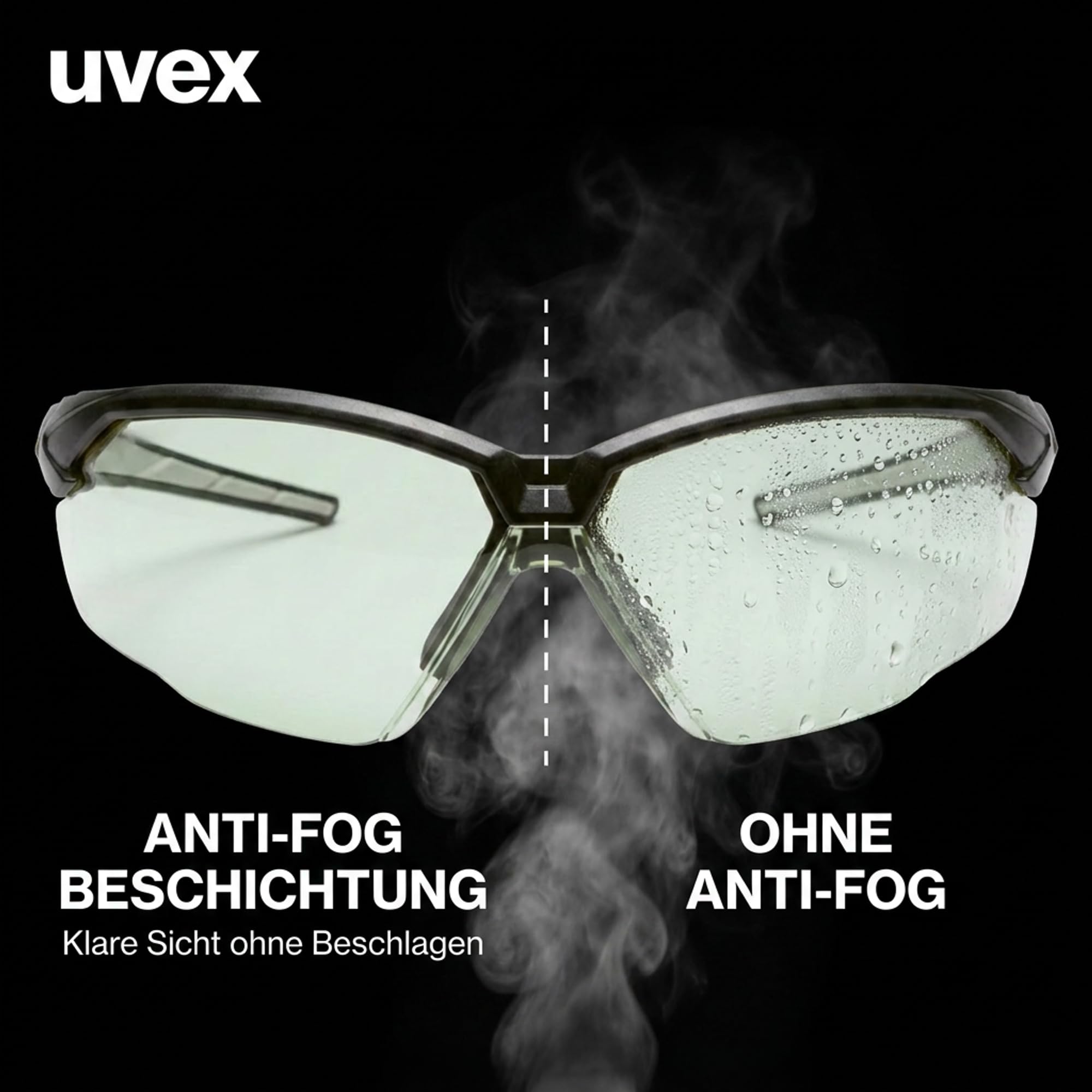 Uvex suXXeed Variomatic Okulary z ramami – Okulary ochronne do sportu – Soczewki fotochromiczne – Ochrona przed promieniowaniem UV 100 %