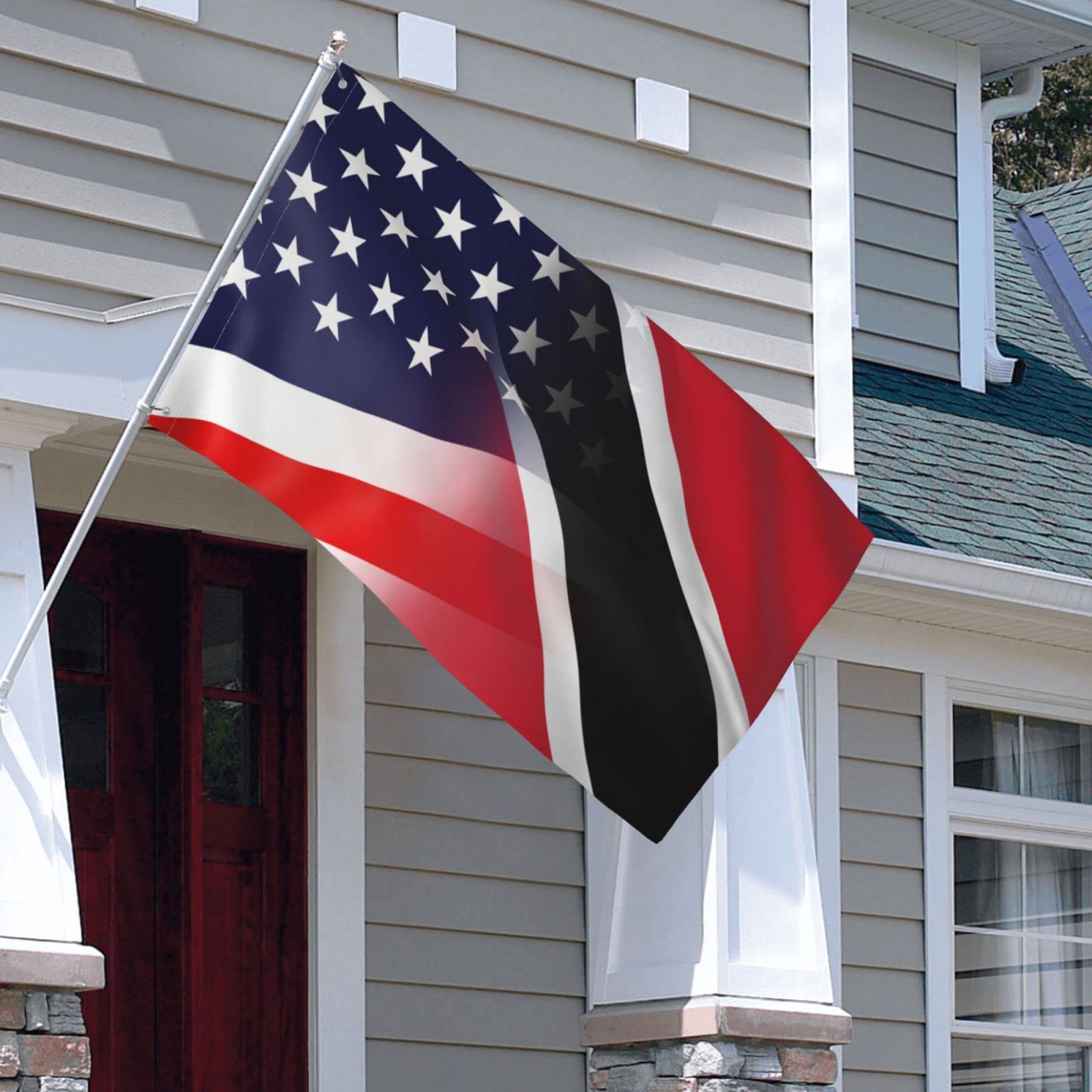 Trinidad & Tobago + USA Flagge Set – 90x150 Cm, Polyester, UV-beständig