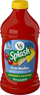 V8 Splash Fruit Medley Flavored Juice Beverage, 64 Ounce Bottle