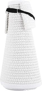 crazy bean Cappello di Paglia Spiaggia Cappello di Paglia può Essere Piegato Protezione UV Paglia da Cappello della Cappello Spiaggia Estivo in Paglia Tesa Larga