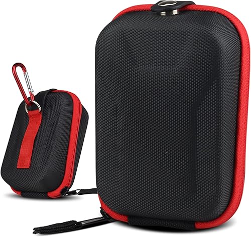 Miniatura 3 de Bolsa de telémetro de golf Caza EVA Case Laser Distancia Meter Club Bag Accesorio, diseño de hebilla magnética, rojo y negro