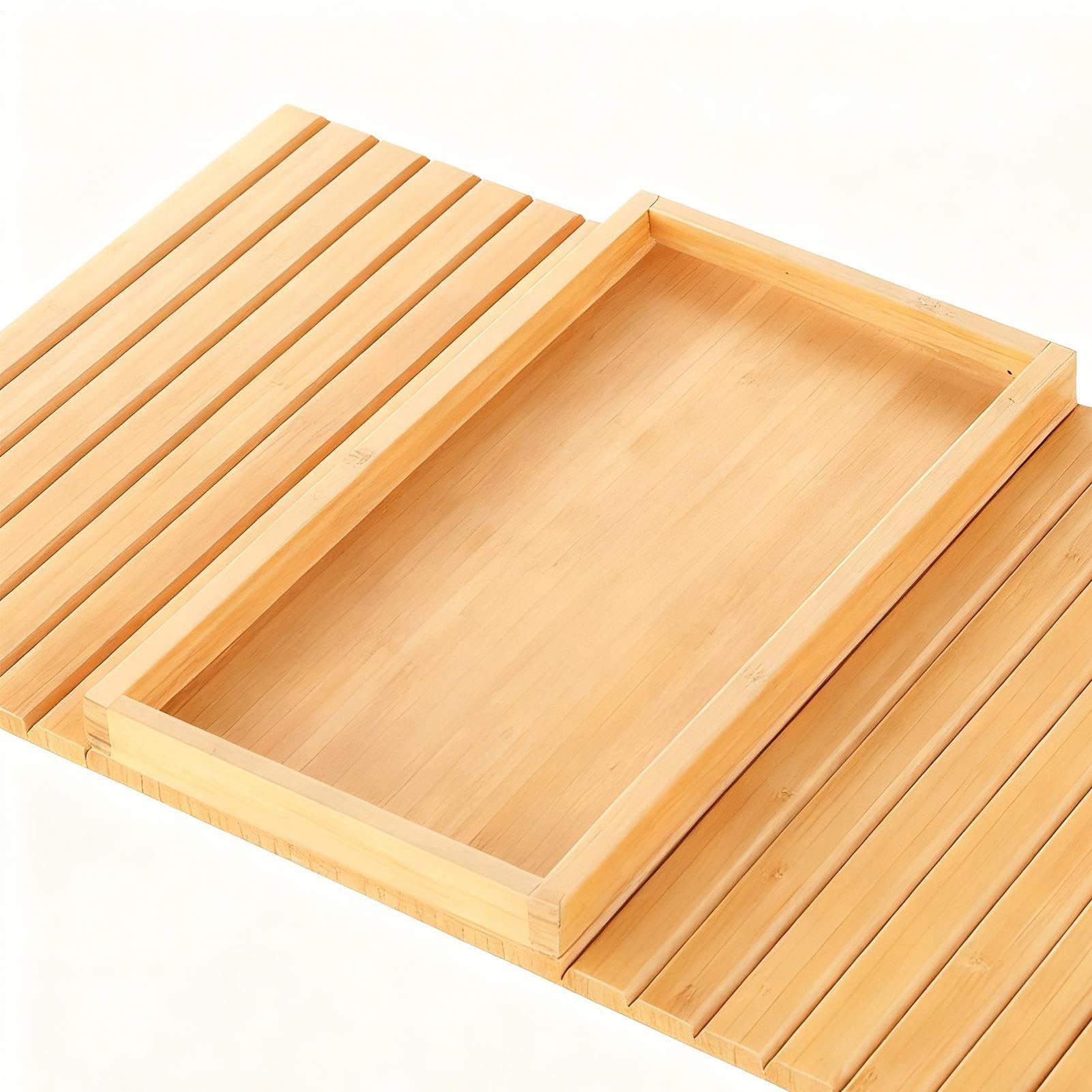Mesa plegable con reposabrazos de madera con cojín antideslizante, bandeja para sofá, para café, bebidas, control remoto y teléfono, accesorio para sala de estar y dormitorio