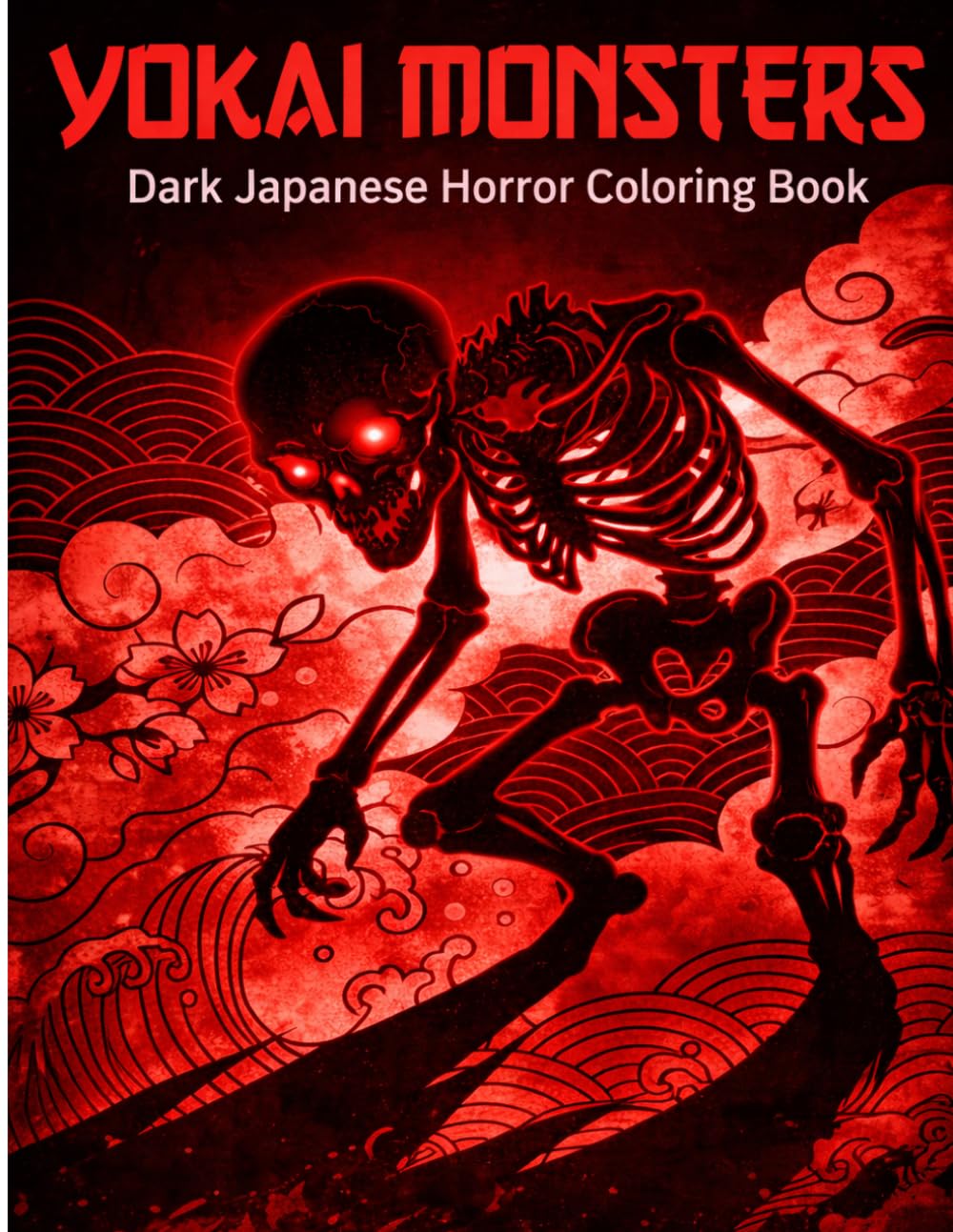 Japanese Folklore Monsters: Ukiyo-e Style Coloring Book for Adults: Classic Yokai Spirits & Mythical Creatures, Woodblock Print Art, Stress Relieving Japanese Art Therapy