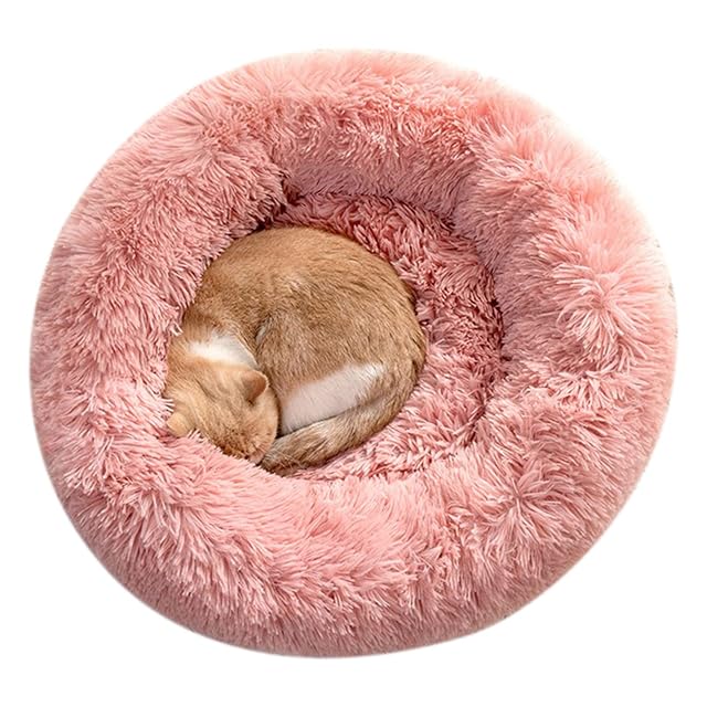 Foto 2 de 8 de Cozywind Cama para Perros y Gatos,Mascotas Calentito Cojín Redondo Suave de Felpa