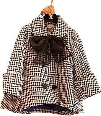 plus size houndstooth coat
