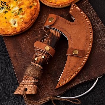 New Viking Pizza Cutter Axe Viking Hatchet Pizza Axe Mini Axe,Cutter, Small Camping Axe, Small Axe with Premium Leather Sheath Cover