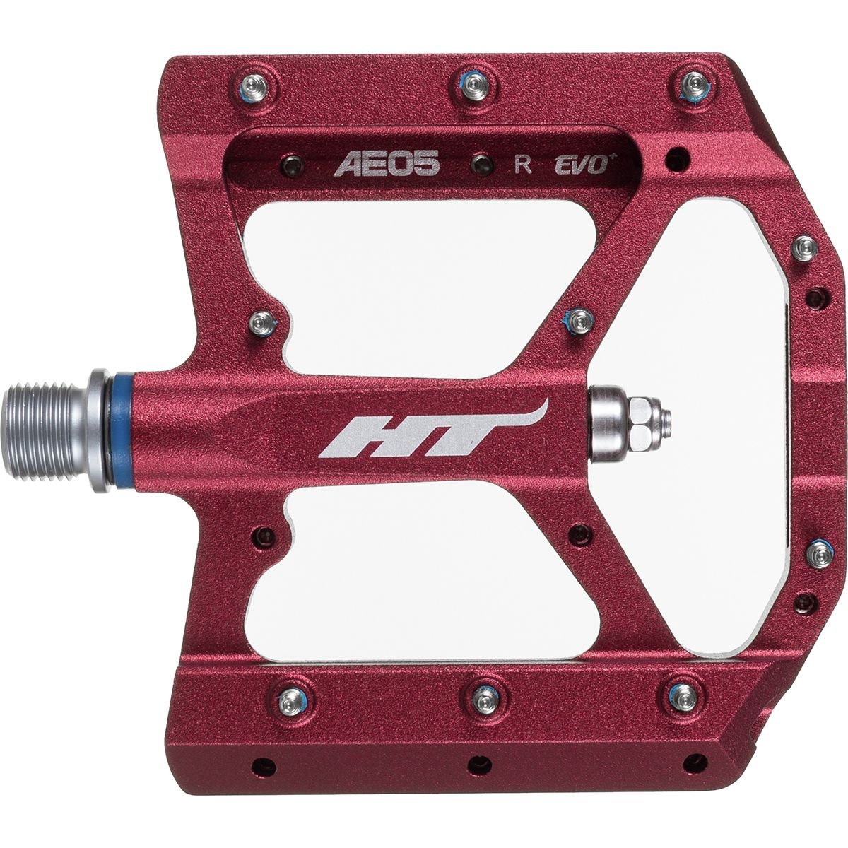 HT AE05 Unisex Adult Flat Pedals, Red
