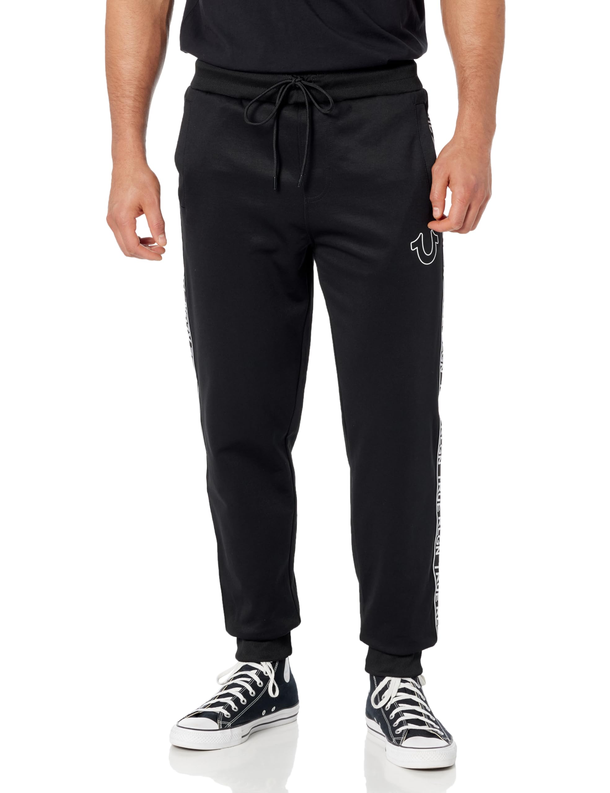 TRUE RELIGIONmens Tape Track Jogger Sweatpants