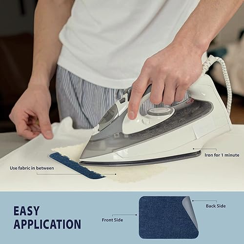 Miniatura 5 de Johnson & Smith Parches para planchar  Parche de 12 piezas para reparación de ropa, pantalones  Parches adhesivos de tela  Fácil de usar, no