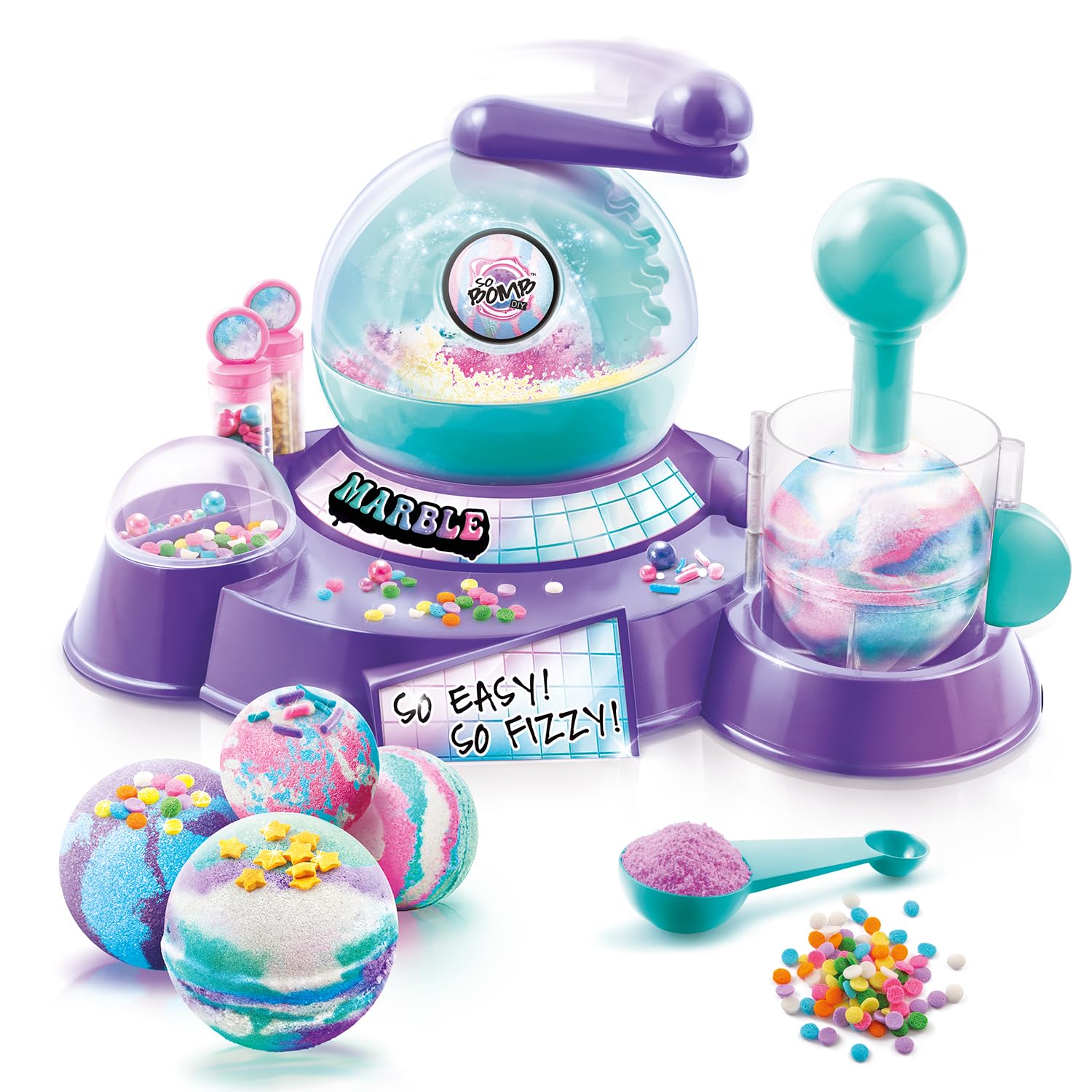 So Bomb DIY Marble Bath Bomb Factory, 10 Scented Bath Bombs - Image 3
