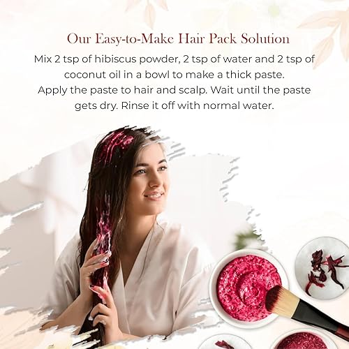 Miniatura 4 de Hibisco en polvo, 3.53 oz  Limpieza del cabello  Natural Sin químicos  Paquete de 1, Normal