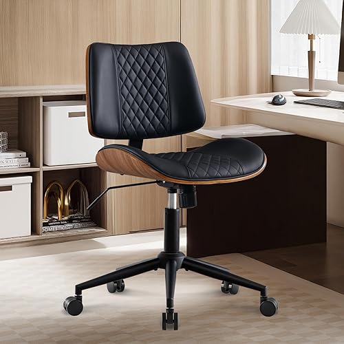 BV Small Desk Chair, Mid Century Office Chair with Bentwood