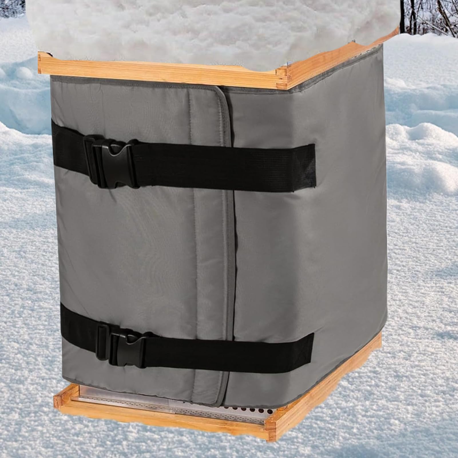 Winter Bienenstock Abdeckung 5-lagige Wasserdichte Isolierung Bienenstock Umhüllung Beuten Schutzbezug Aus OxfordS Toff Wärmeisoliert Bienenstocks Schutzhülle Für Bienenfütterung Wabenpflege,193x60cm