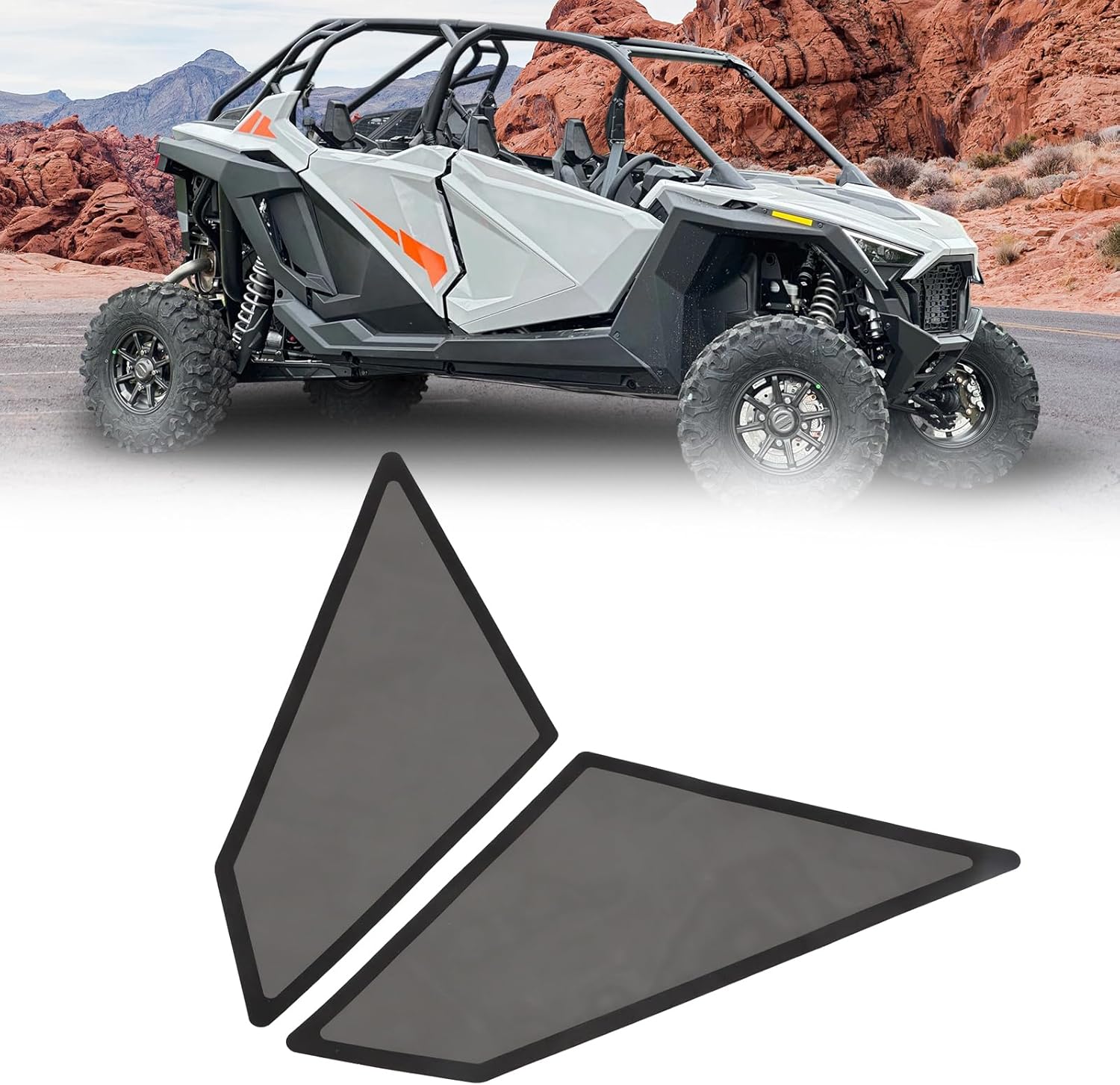 Air Intake Screen Vent Cover for Polaris RZR PRO Turbo R XP 4 2021-2024 2 PCS Front Inner Left Hand Intake Screen Protectors Accessories Fit(Right + Left) 5456089+5456090