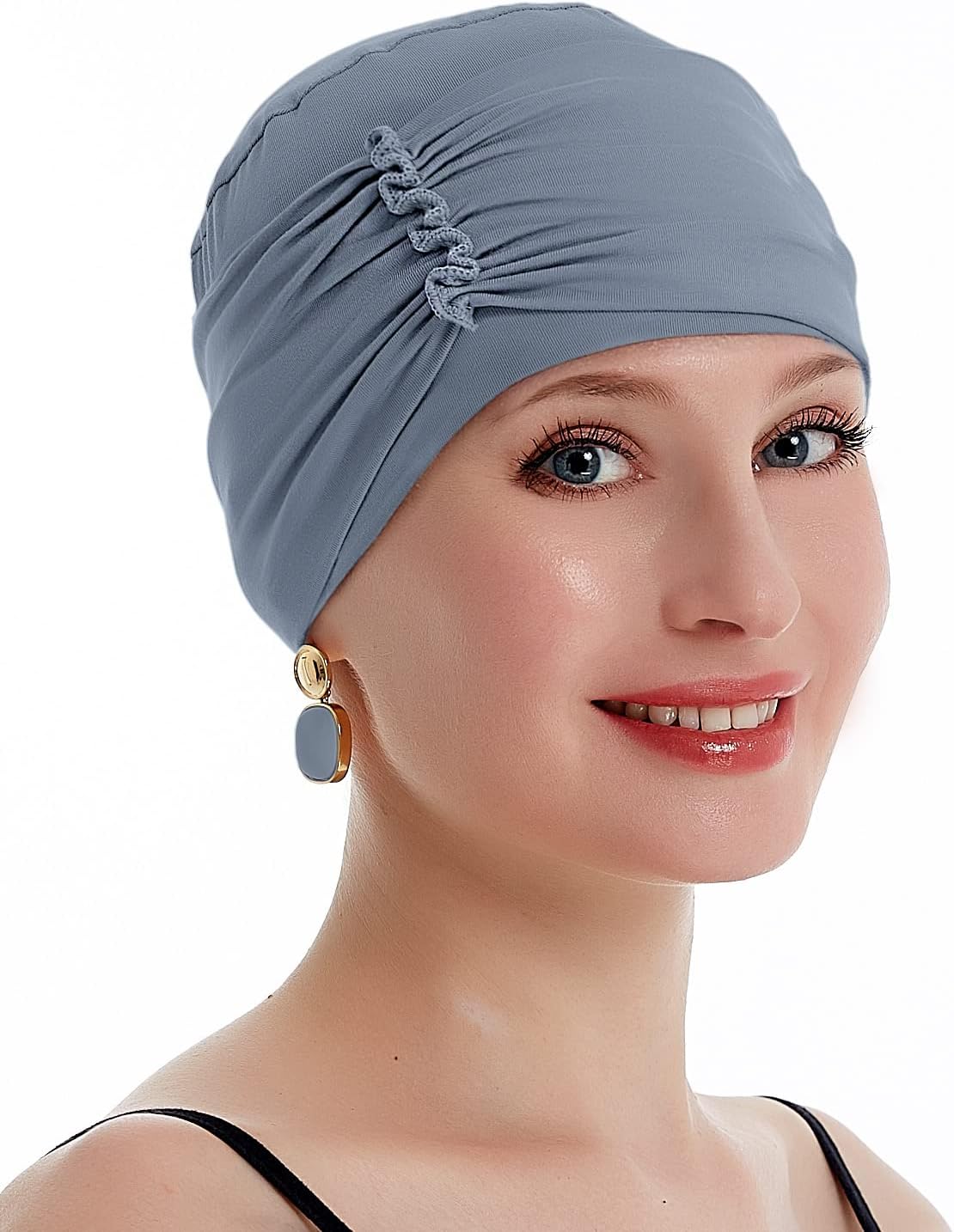 osvyo Soft Chemo Headwear Beanie Cap for Women Hair Loss- Hats for Cancer Handmade - Image 3