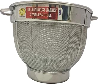 Rice Strainer Bowl for Pasta Spaghetti Washing Bowl fine Mesh Pot Rinse Vegetable Fruit Drainer Stainless Steel Strainer Sieve Colander