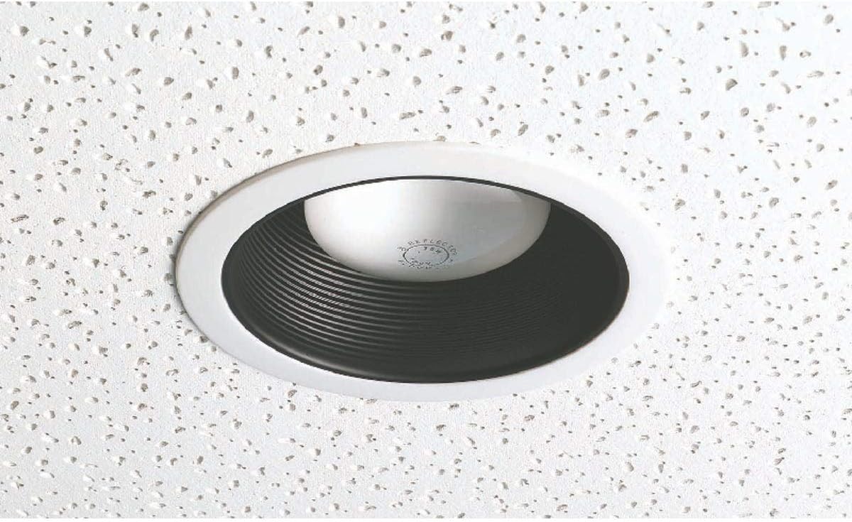 6" IC/Non IC Stepped BaffleTrim for R30/PAR30 Lamps [Set of 8] Finish