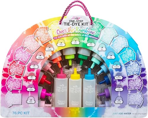 Miniatura 2 de Tulip Kit de teñido anudado sobre el arco iris de un solo paso, actividad de fiesta grande, regalo de arte y manualidades, colores vibrantes, tinte