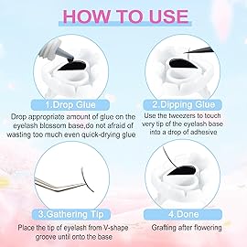 NXJ INFILILA Glue Rings for Eyelash Extensions 100PCS Disposable Rings For Lashes Lovely Heart Shape, Makeup Plastic Nail Art Glue Cups Lash Extension Supplies for Eyelash Extensions White