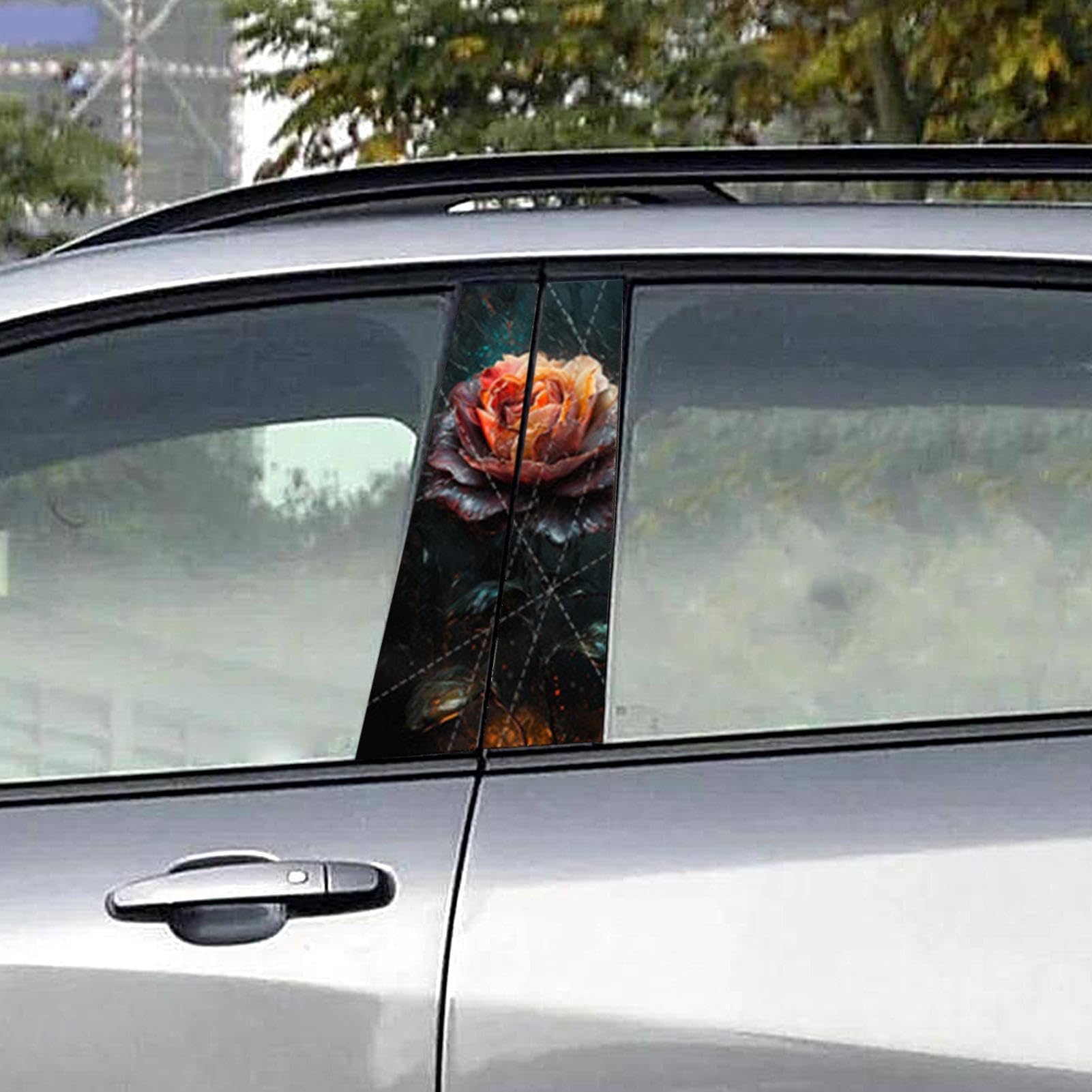 2 Autocollants De Voiture Smoking Nun Pour Montant B Ou Centrale - Protection Film Vinyle Mat