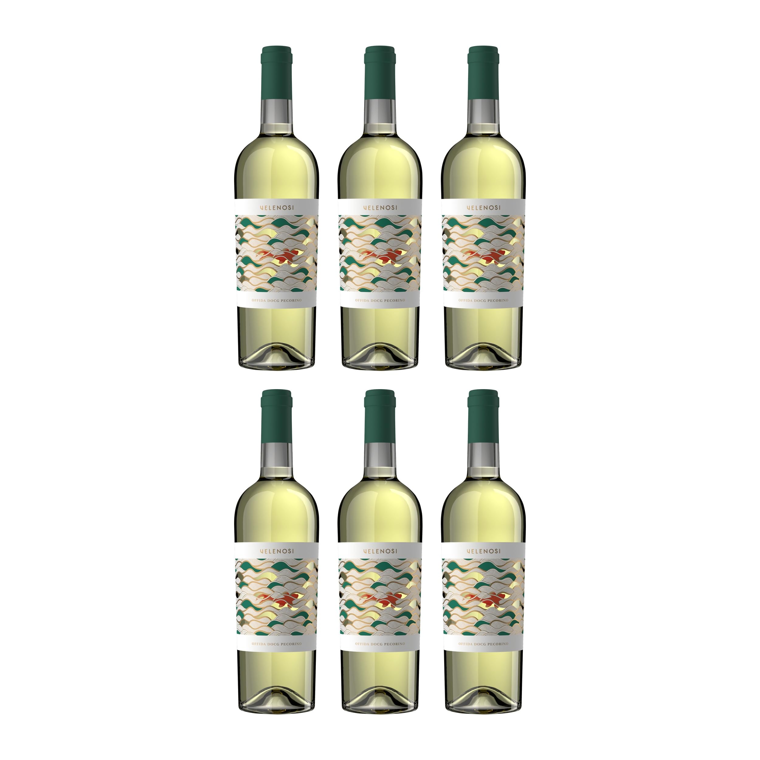 Velenosi Pecorino Offida DOCG halbtrocken Weisswein Italien inkl. FeinWert E-Book (6 x 0.75 l)