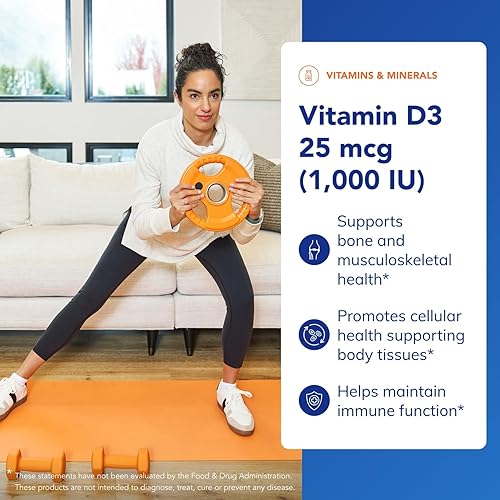 Miniatura 10 de Pure Encapsulations Vitamina D3 25 mcg (1,000 UI) - Suplemento para apoyar la salud ósea, articulación, mama, corazón, colon e inmune - con vitamina