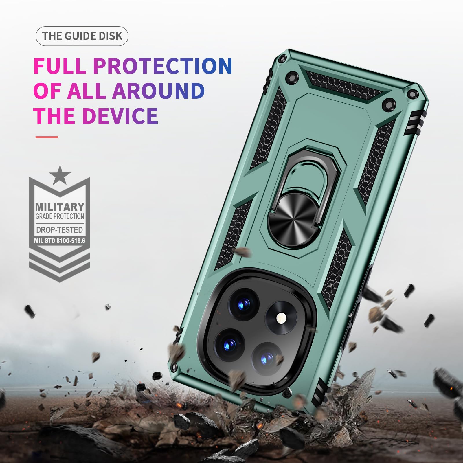 Custodia DEDUX Tough Armor Per Xiaomi 13 Pro 5G - Blu Navy Con Pannello PC E Paraurti TPU - 2
