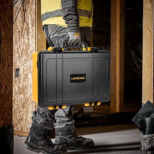 Miniatura 5 de Estuche rígido para enrutador Dewalt – Bolsa de herramientas para Dewalt 20V Max XR herramienta de enrutador de carpintería inalámbrica, caja