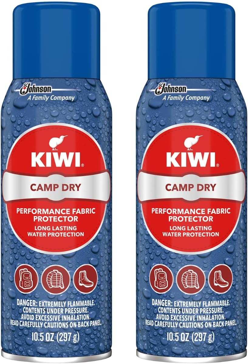 Kiwi Camp Dry Water Repellent Performance Fabric Protector, 10.5 oz 2 Pack