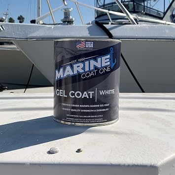 Premium Marine Gelcoat (Black with Wax, Quart)