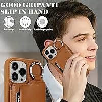 Vista 155 de Havaya Funda para iPhone 13 Pro Max y iPhone 12 Pro Max, cartera compatible con magsaf 2 en 1, desmontable magnética con tarjetero y ranura trasera