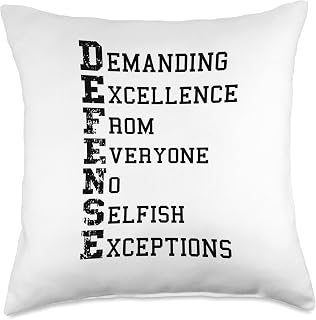 Defensive Player - Defense Demanding Excellence From Throw Pillow