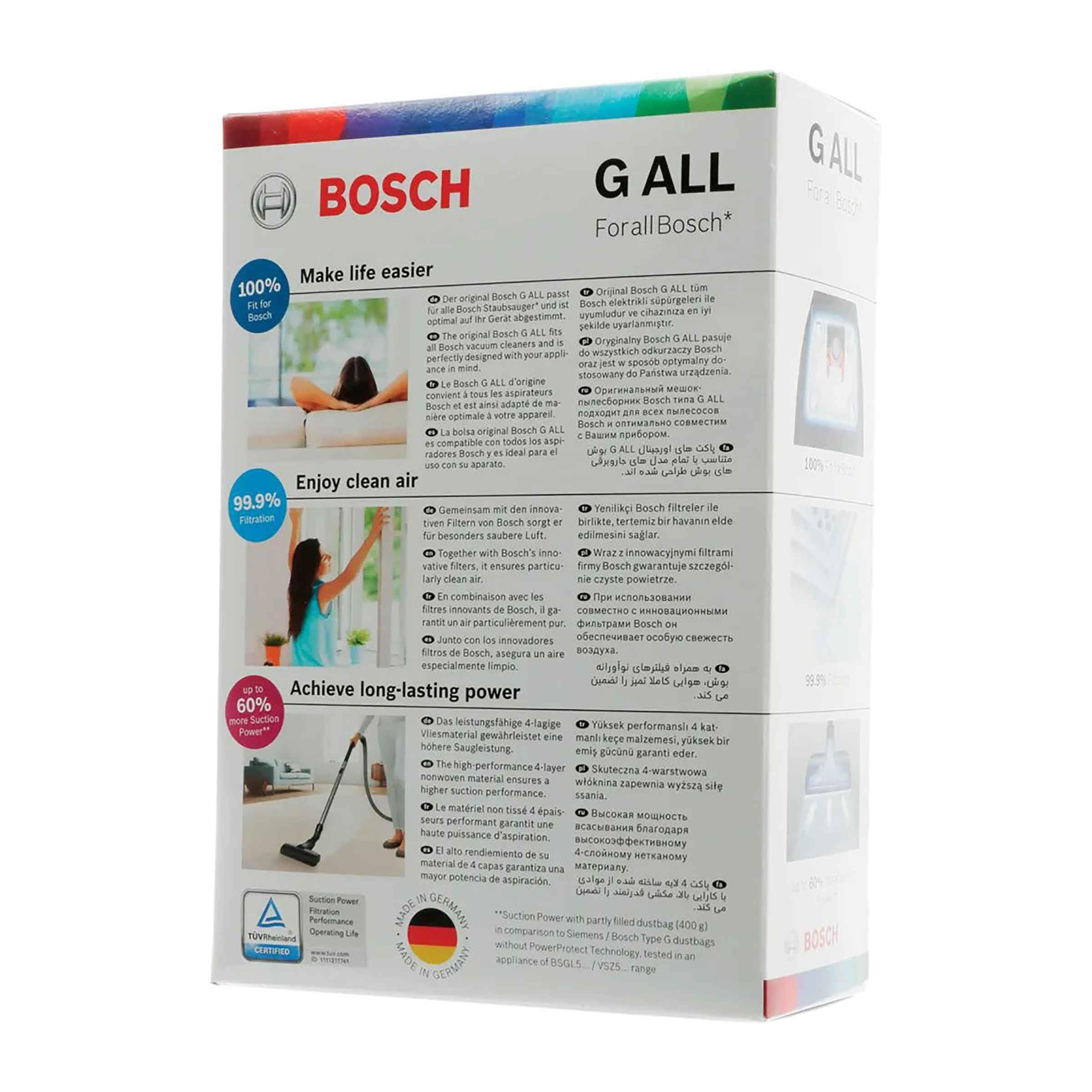 Bosch 17003048 BBZ41FGALL 4 worki do odkurzacza typu G