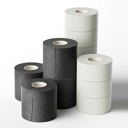 Dimora Kit de cinta atlética y pre-envoltura, 8 + 4 rollos de envoltura deportiva de alta calidad para prevención de lesiones y apoyo, fácil de
