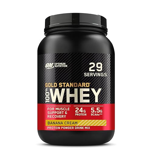 Optimum Nutrition Gold Standard 100% Whey Protein Powder, Banana Cream,