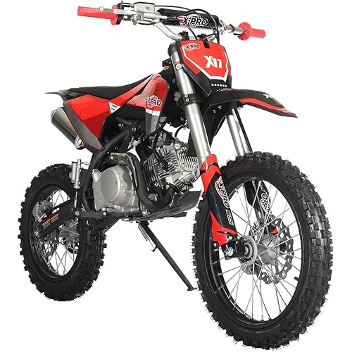 X-PRO X17 125cc Automatic Transmission Dirt Bike with Electric Start, Big 17"/14" Tires!