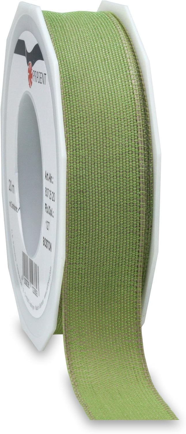 Präsent Natural Look Ribbon, 25mm-20m, Brown