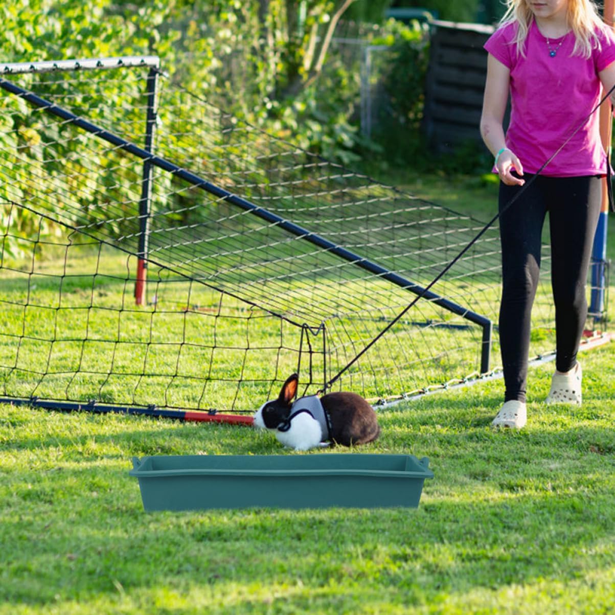 POPETPOP 6pcs Plastic Chicken Feeder Troughs Easy to Clean Fodder Pots for Poultry Livestock Efficient Management for Chickens and More