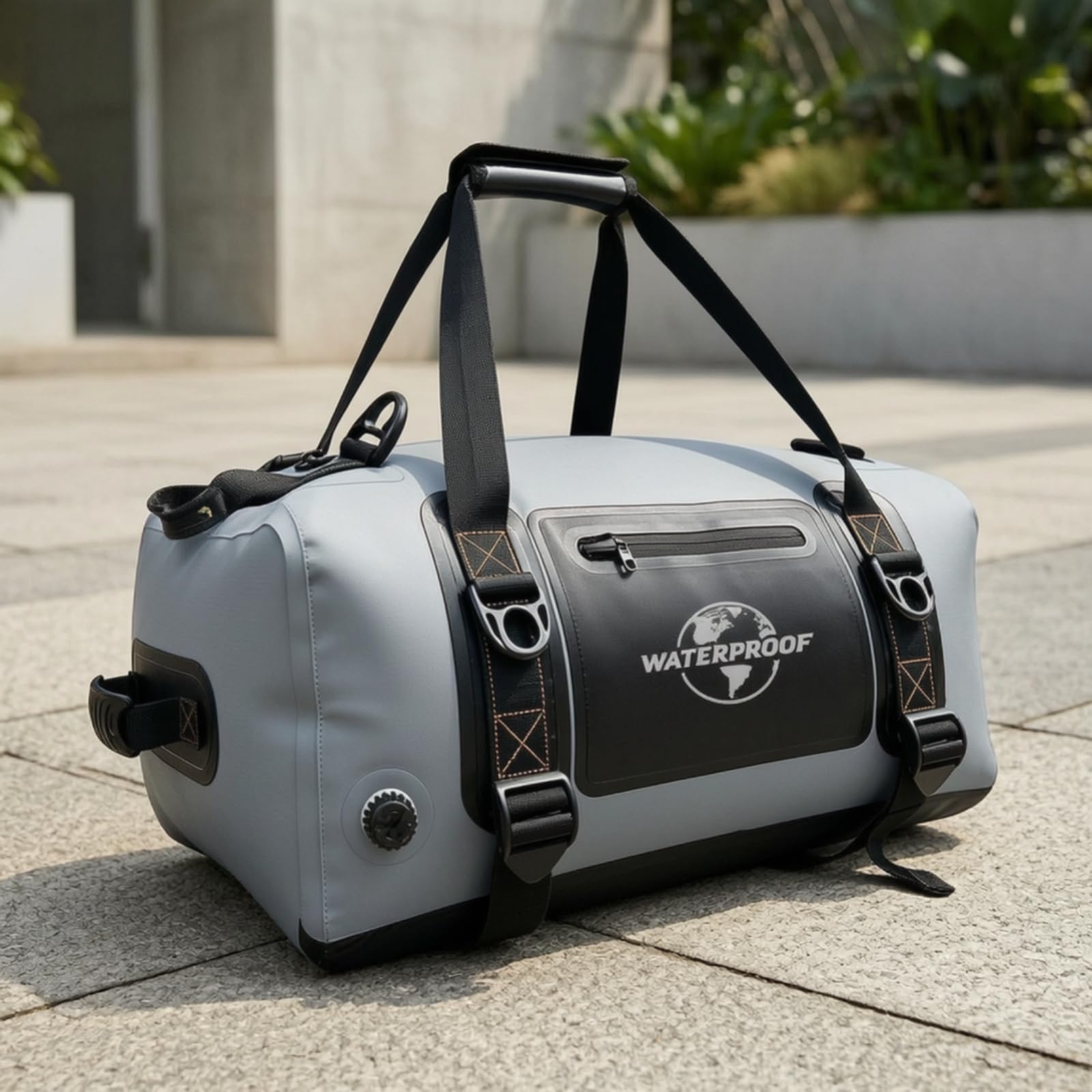 Sac Queue Conteneur pour Motard Queue Léger Sac Siège Arrière pour Route, Array, Gris, 40L 34 25 53cm