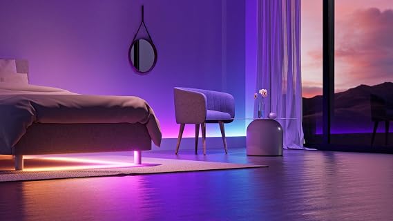 Nanoleaf Matter Essentials HD Işık Şeridi, 5m Adreslenebilir RGBIC LED Şerit – Akıllı, Wi-Fi ve Bluetooth Üzerinden Matter Destekli, 16 Milyon Renk; Alexa, Google ve Apple ile Uyumlu