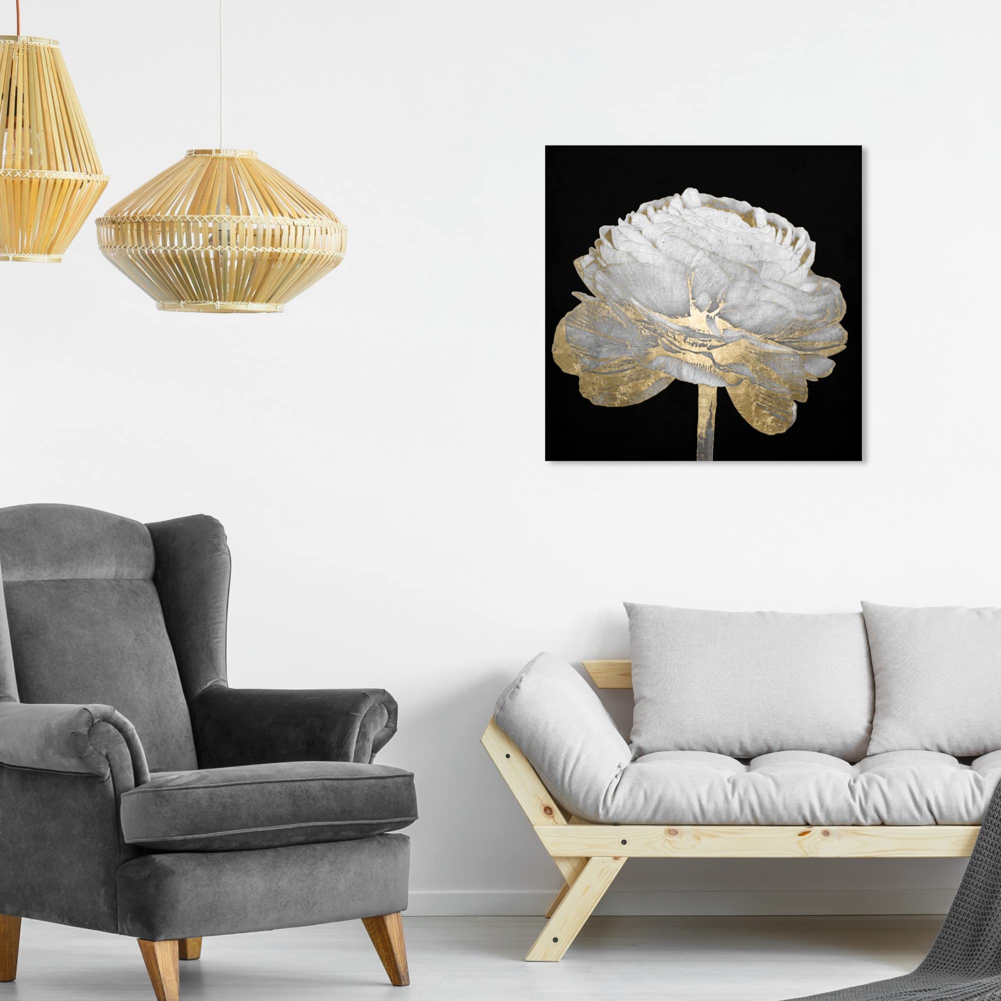 Amazon.com: Oliver Gal 'Gold and Light Floral II' Floral and