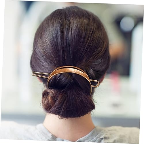 Vista 2 de Mikinona 2 extensiones de cabello de metal para novia, pinzas de metal para el cabello para mujeres, horquillas en forma de U, palillos de pelo