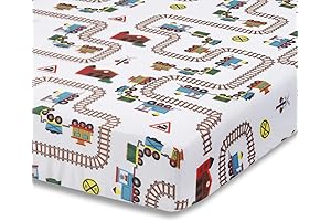 Choo Choo Train, Soft, Breathable Microfiber Baby Fitted Crib Sheet