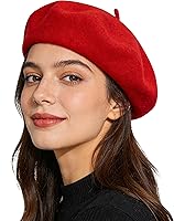 IZUS French Wool Beret Hat for Women Men - Soft Warm Artist Beanie Cap, Unisex One Size Winter Fashion