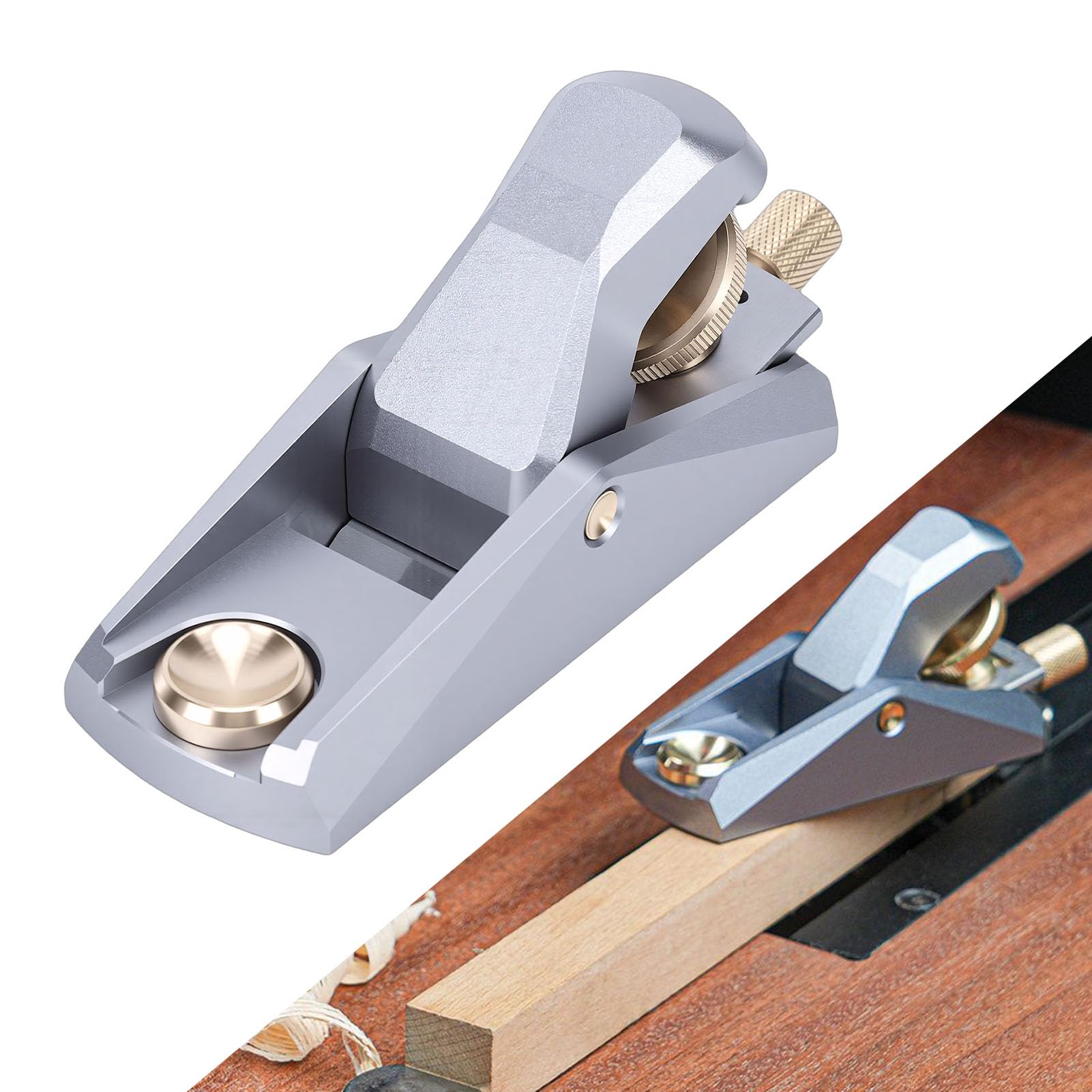 Cryfokt Low Angle Block Plane, Resistente Aleación de Aluminio